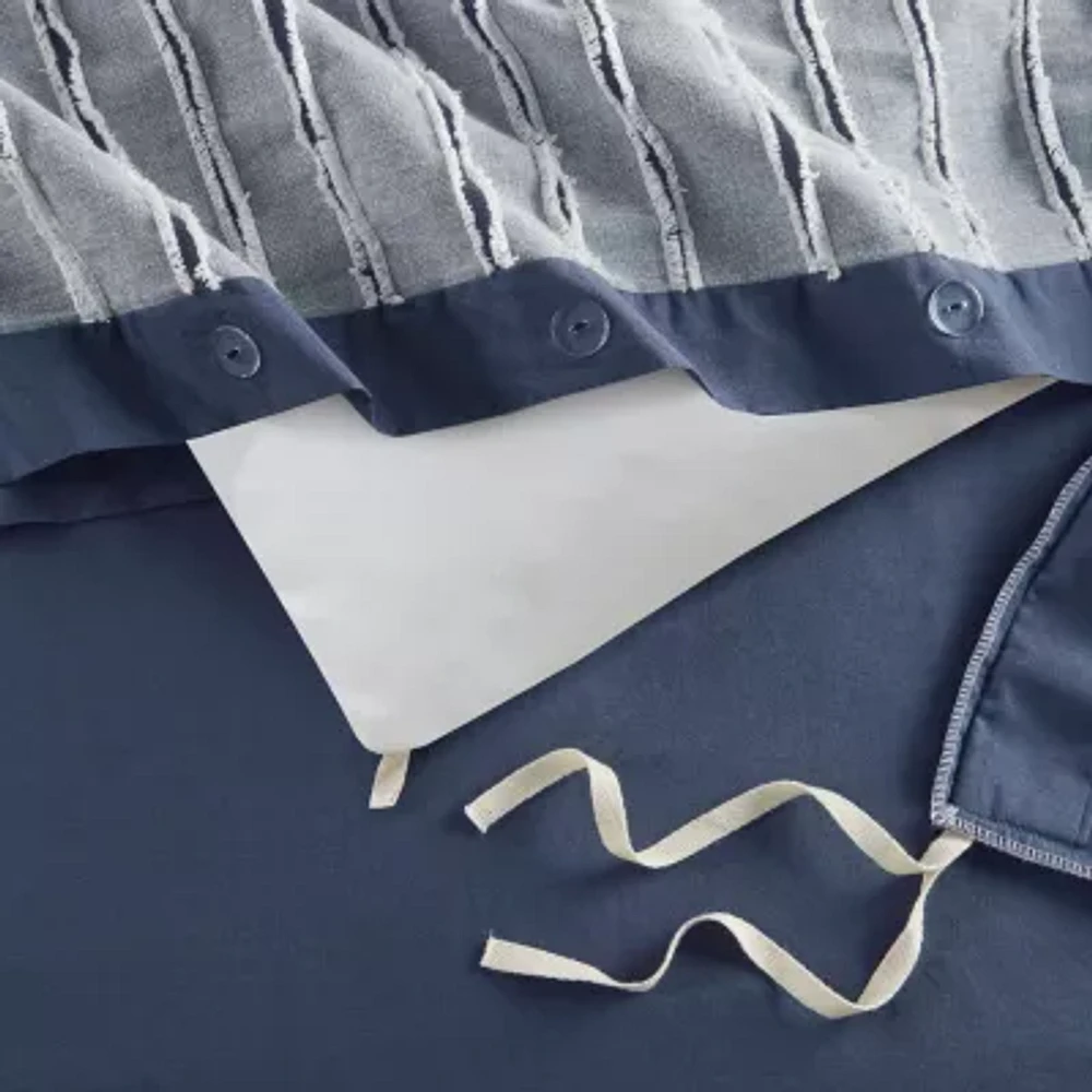 Madison Park Signature Essence Cotton Clip Jacquard Comforter Set