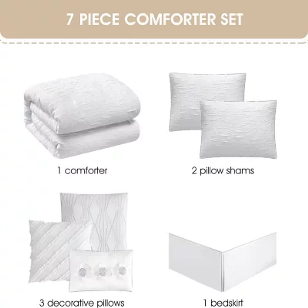 Stratford Park Fenna 7-pc. Lightweight Comforter Set