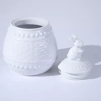 Martha Stewart Bunny Stoneware Treat Jar