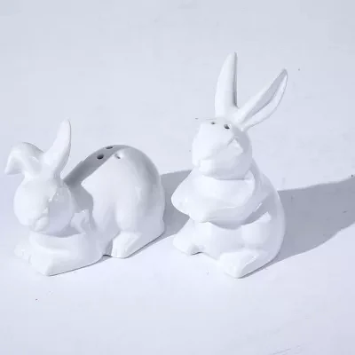 Martha Stewart Bunny Stoneware Salt & Pepper Shaker