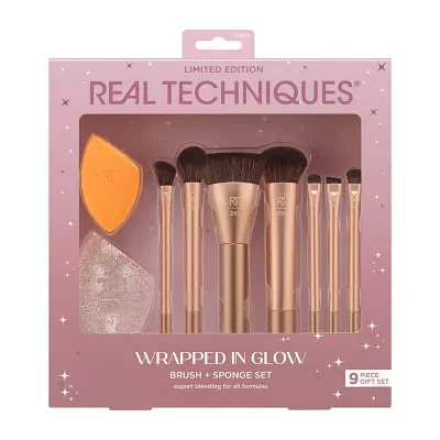 Real Techniques Wrapped In Glow Brush + Sponge Set ($53 Value)