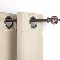 Rod Desyne Pumpkin 5/8" Adjustable Curtain