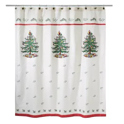 Avanti Spode Christmas Tree Shower Curtain