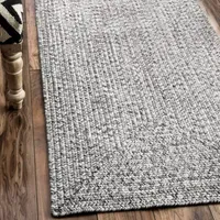 nuLoom Braided Lefebvre Salt and Pepper Rug