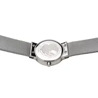 Bering Womens Silver Tone Stainless Steel Bracelet Watch