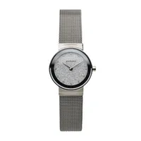 Bering Womens Silver Tone Stainless Steel Bracelet Watch 10126-0003