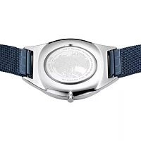 Bering Womens Blue Stainless Steel Bracelet Watch 17039-307