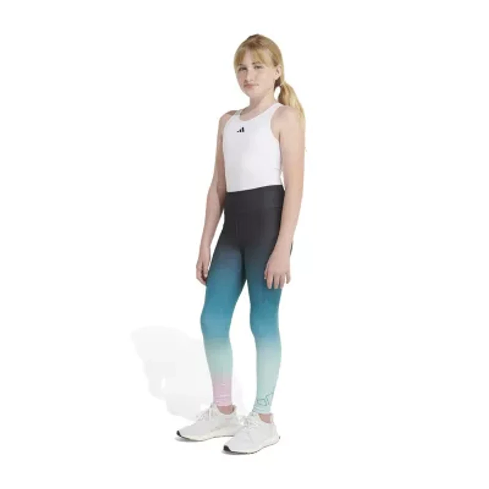 adidas Big Girls Mid Rise Full Length Leggings