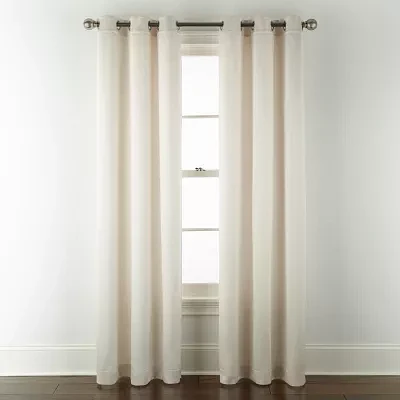 Broadhaven Seville Solid Grommet Top Light-Filtering Single Curtain Panels