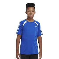 adidas Big Boys Crew Neck Short Sleeve Graphic T-Shirt