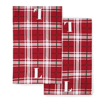 North Pole Trading Co. Holiday Monogram 4-pc. Kitchen Towel Set