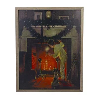 Northlight 19in Prelit Norman Rockwell Canvas Art