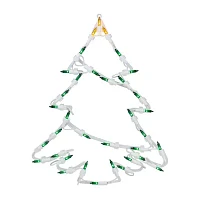 Northlight Lighted Tree Christmas Window Decor