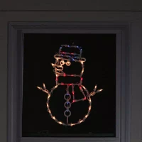 Northlight Lighted Snowman Christmas Window Decor