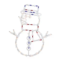 Northlight Lighted Snowman Christmas Window Decor