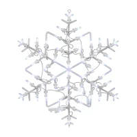 Northlight 18in Led Snowflake Christmas Window Decor