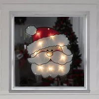 Northlight 12in Prelit Santa Claus Christmas Window Decor