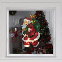 Northlight 17.5in Prelit Santa Christmas Window Decor