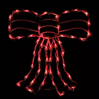 Northlight 14in Prelit Red Bow Christmas Window Decor