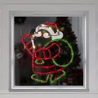 Northlight Lighted Santa Claus Christmas Window Decor