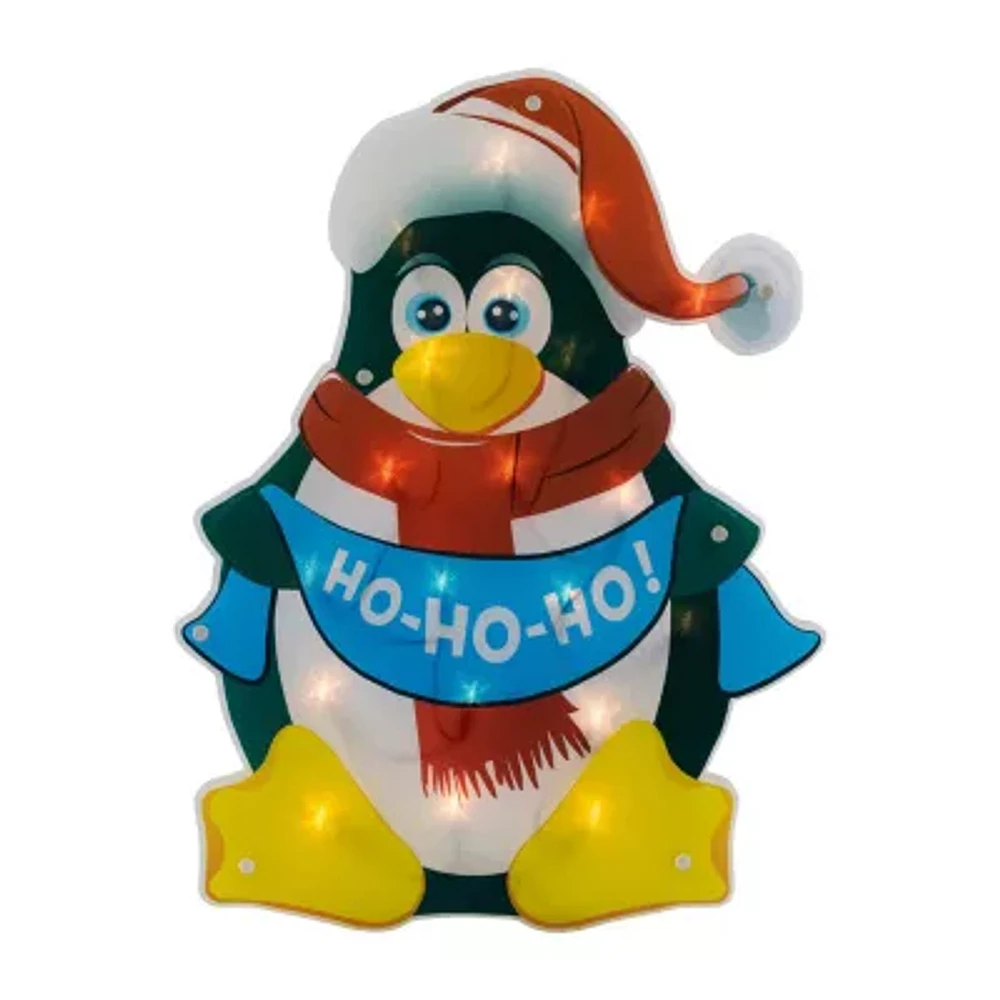 Northlight 17.5in Prelit Penguin Christmas Window Decor