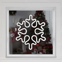 Northlight Neon Style Snowflake Christmas Window Decor