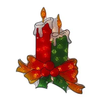 Northlight 17in Prelit Candle Christmas Window Decor