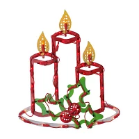 Northlight Lighted Candles Christmas Window Decor