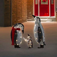 Northlight 3d Lighted Penguin Christmas Yard Art