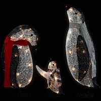 Northlight 3d Lighted Penguin Christmas Yard Art