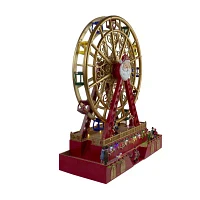 Northlight 20in Led And Musical Santa Ferris Wheel Lighted Christmas Village