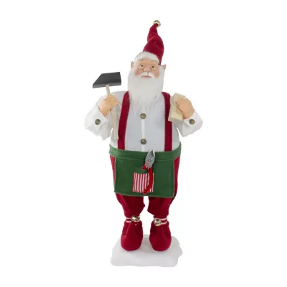 Northlight 24in Elf Animated Standing Animated Santa Figurine