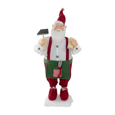 Northlight 24in Elf Animated Standing Animated Santa Figurine