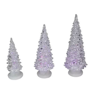 Northlight Color Changing Led Trees 3-pc. Lighted Christmas Tabletop Decor