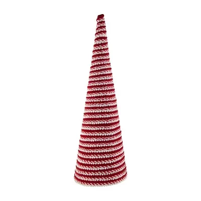 Northlight 19.5in Candy Cane Swirled Cone Tree Christmas Tabletop Decor