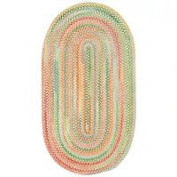 Capel Baby's Breath Oval Braided Rug