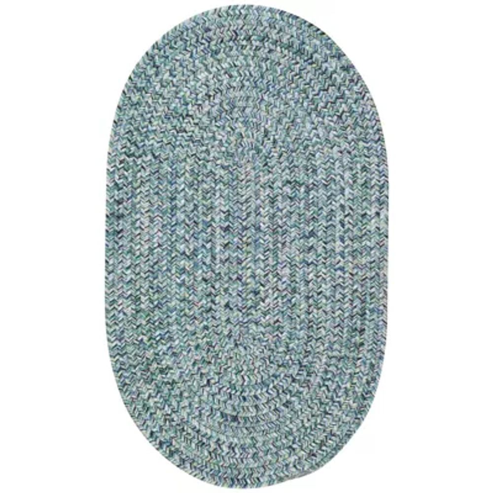 Capel Sea Pottery Indoor/Outdoor Reversible Braided Oval Rug