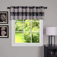 Harvard Check Grommet Top Tailored Valance