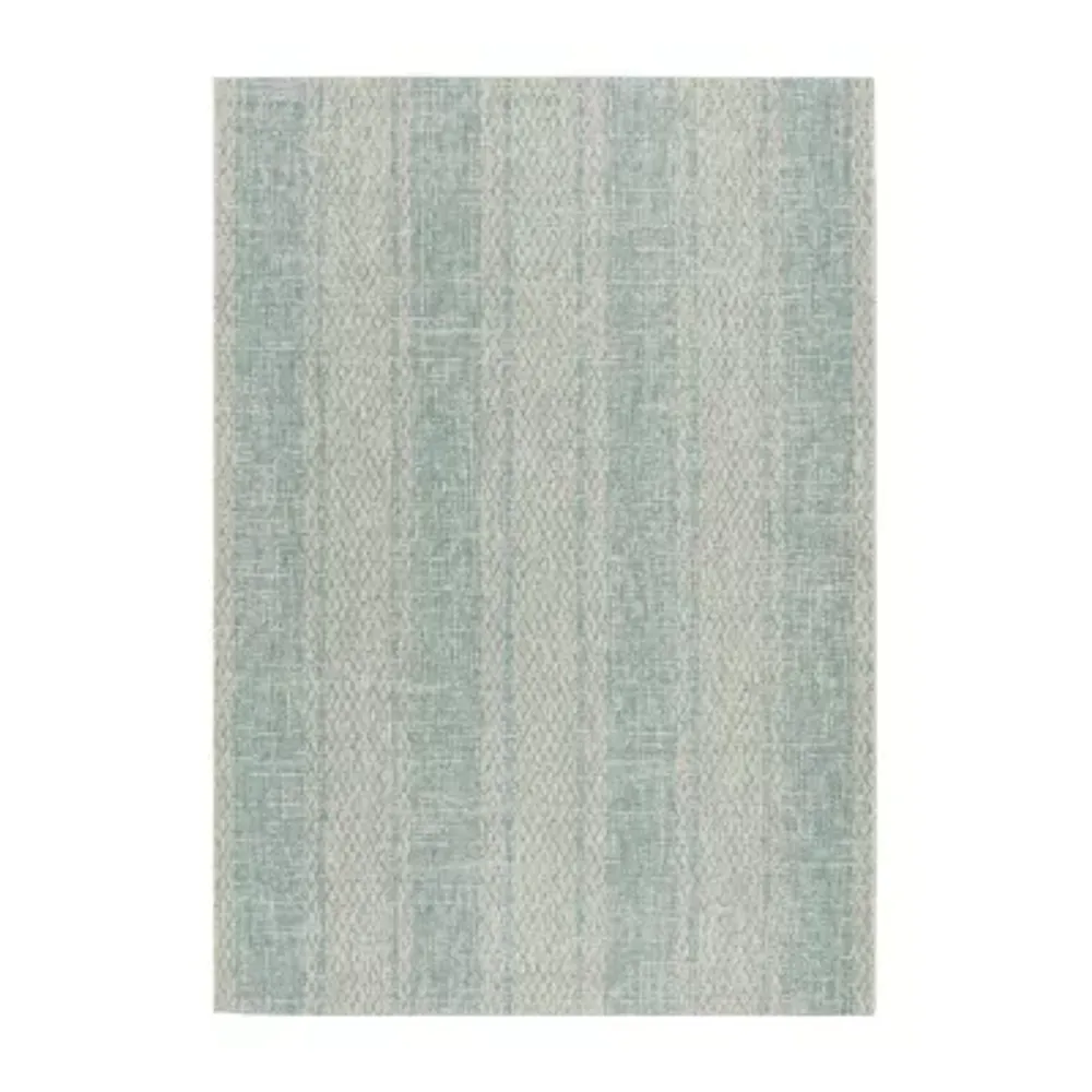 Safavieh Courtyard Collection Elena Geometric Indoor/Outdoor Area Rug