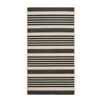 Safavieh Courtyard Collection Santos Stripe Indoor/Outdoor Area Rug