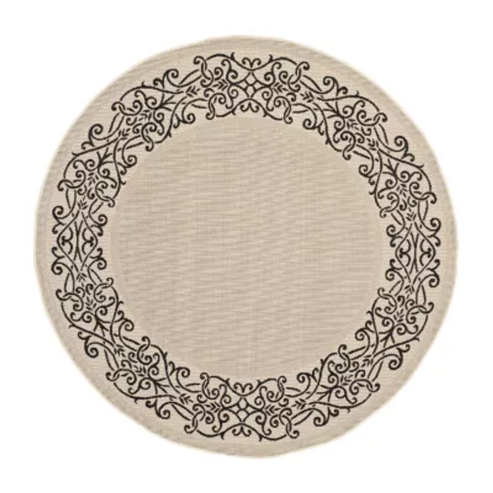 Safavieh Dara Oriental Indoor Outdoor Round Area Rugs