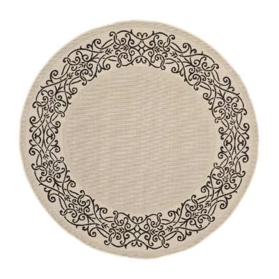 Safavieh Dara Oriental Indoor Outdoor Round Area Rugs