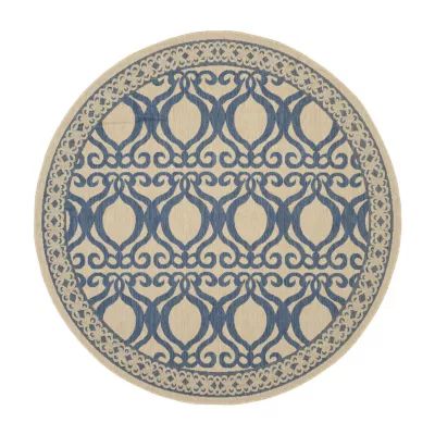 Safavieh Desi Geometric Indoor Outdoor Round Area Rug