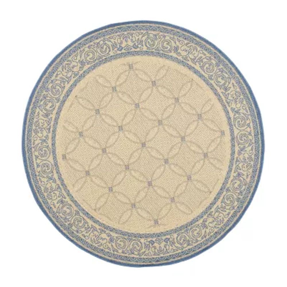 Safavieh Frona Oriental Indoor Outdoor Round Area Rug