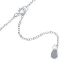 Silver Treasures Sterling Silver 16 Inch Cable Circle Pendant Necklace