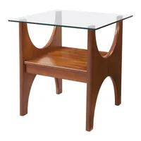 Macda Glass-Top End Table