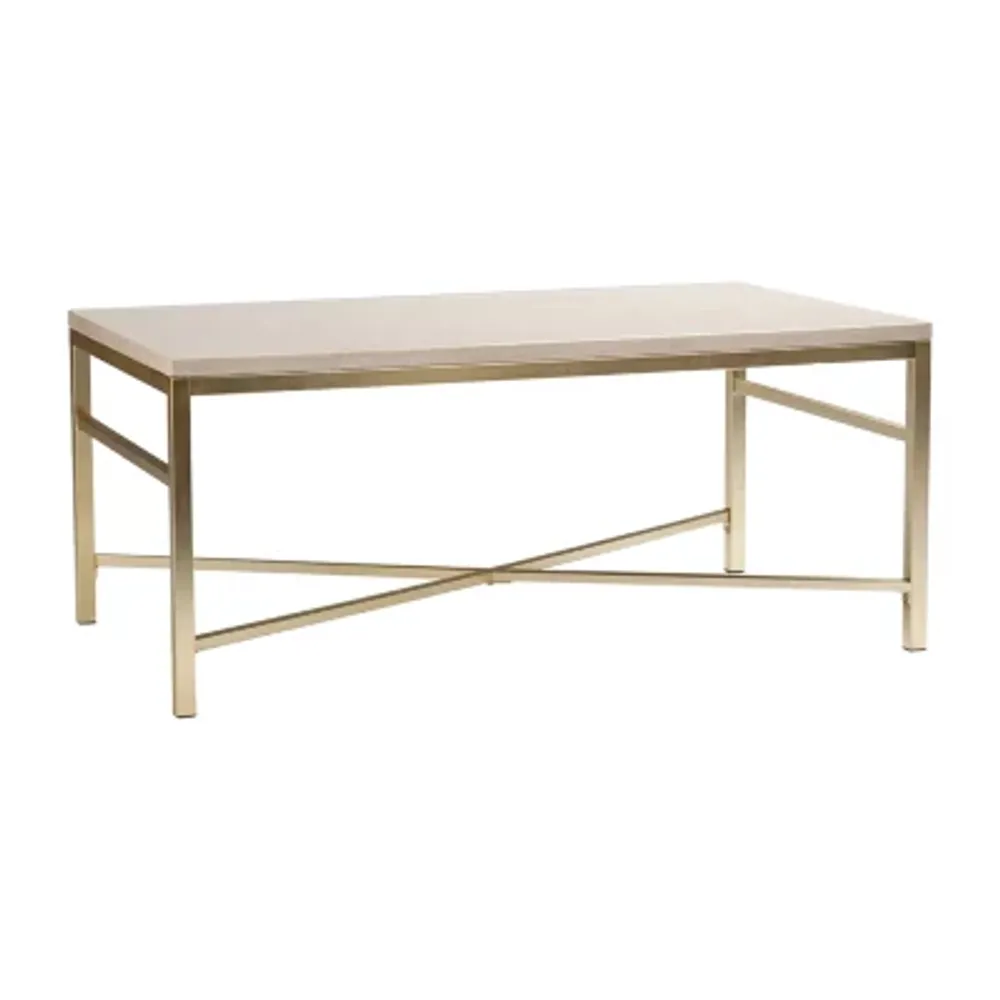 Mevi Faux Stone Coffee Table