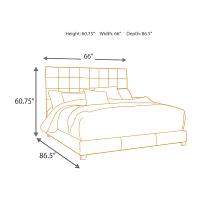 Signature Design by Ashley® Dolante Collection Tufted Bed