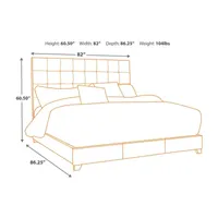 Signature Design by Ashley® Dolante Collection Tufted Bed