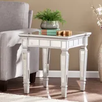 Erus Glam Square Mirrored End Table